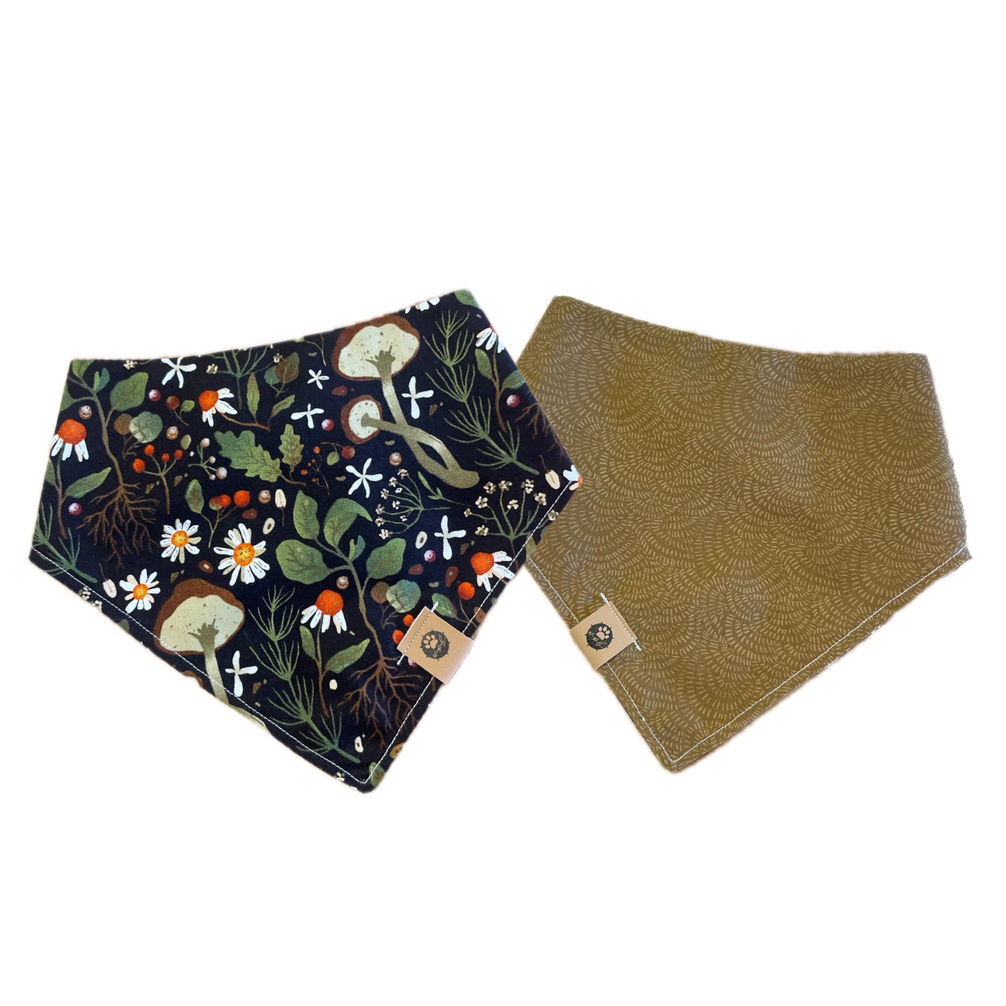 Mushroom Floral Reversible Bandana