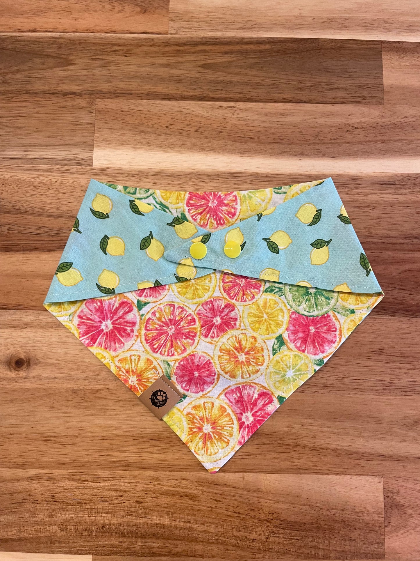 Vibrant Lemons Reversible Bandana