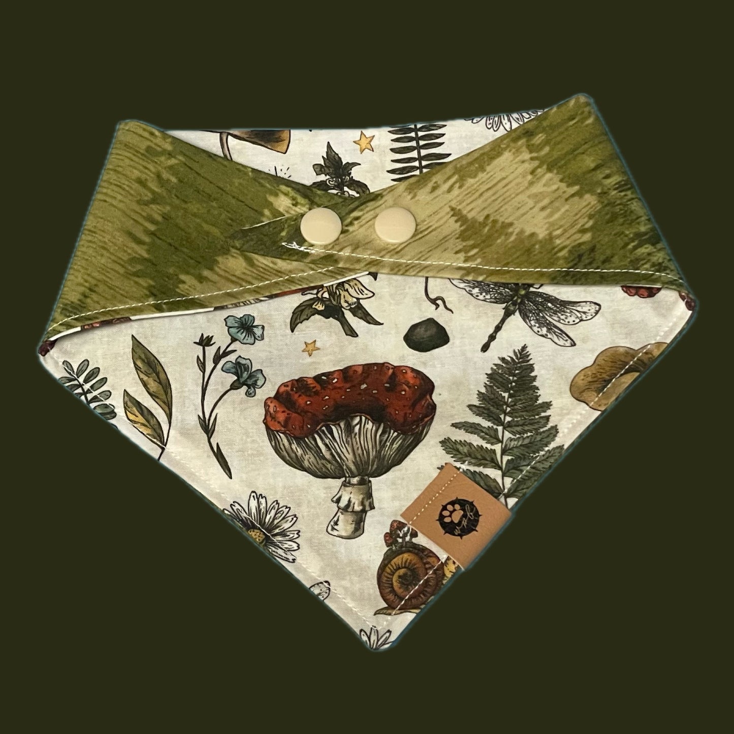Forest Floor Reversible Bandana
