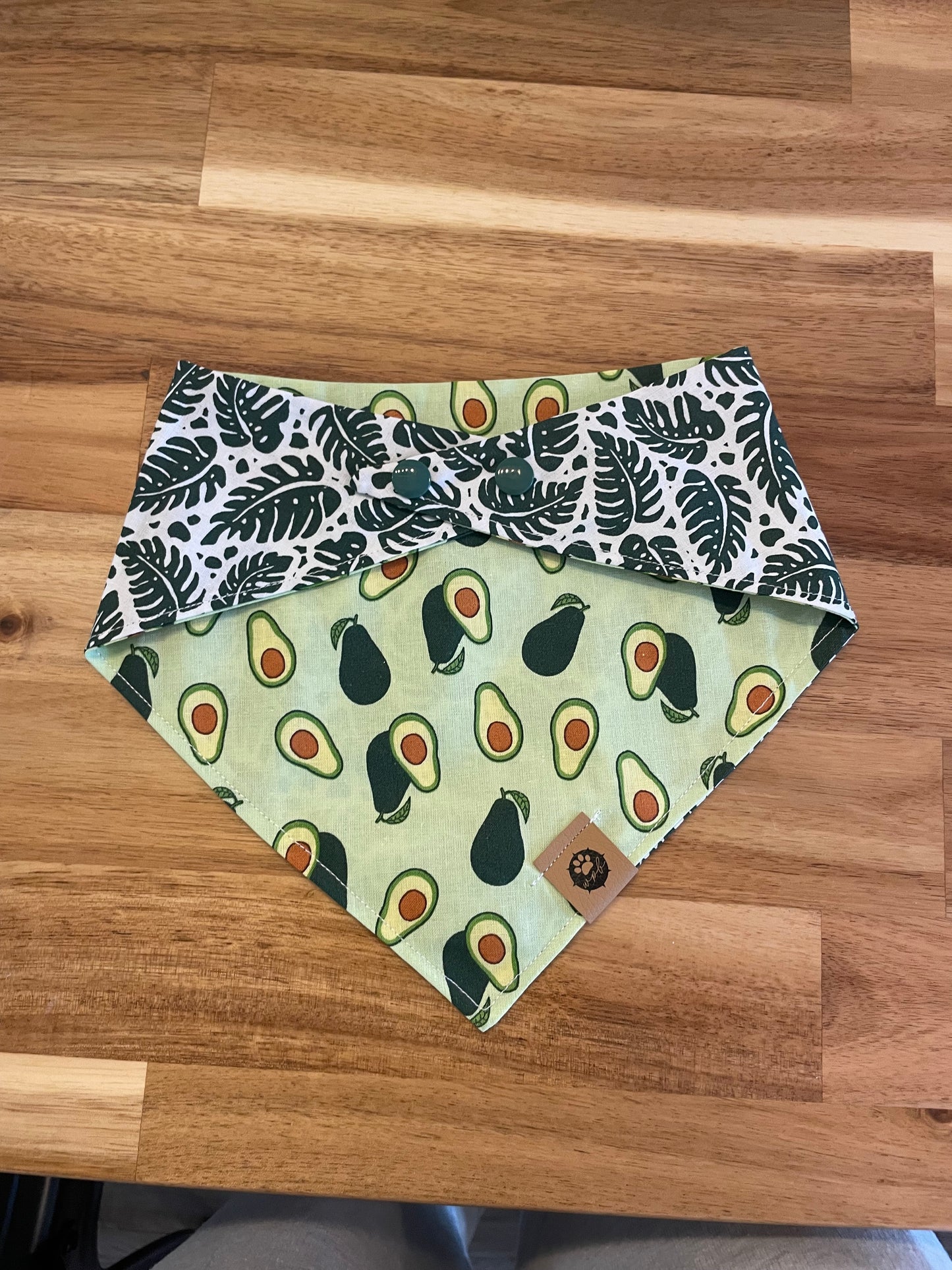 Tropical Avocado Reversible Bandana