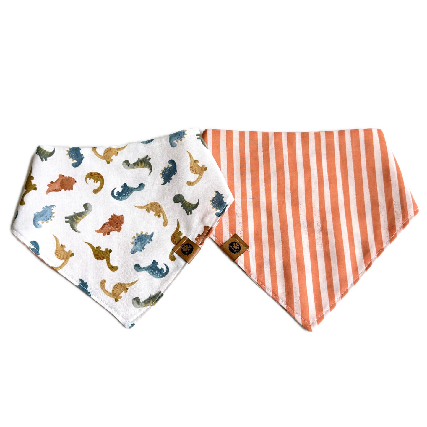 Dinos & Stripes Reversible Cotton Bandana