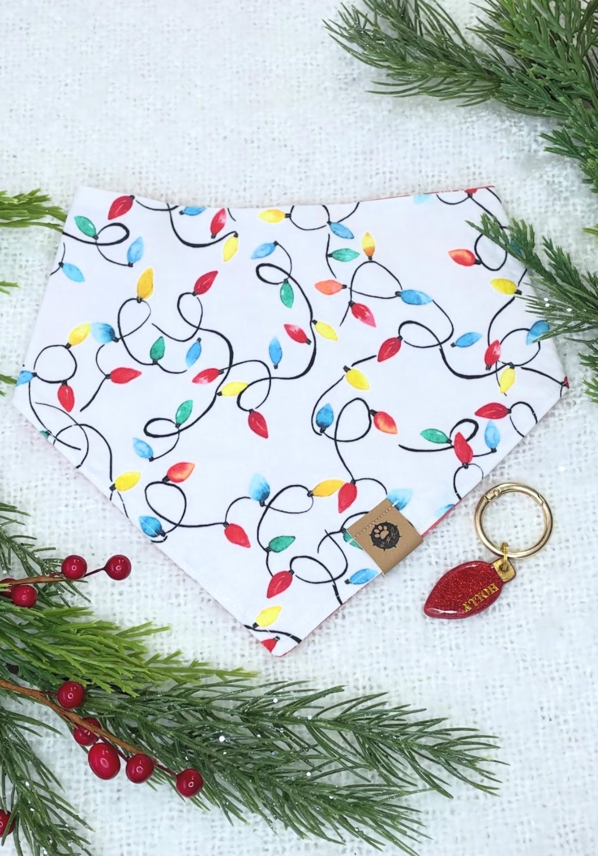 Christmas Lights Reversible Bandana