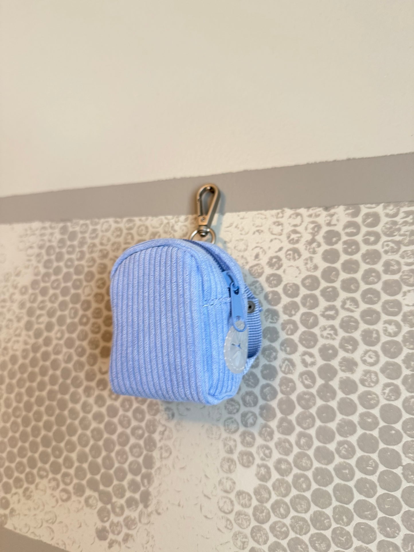 Corduroy Mini Backpack Poop Bag Dispenser