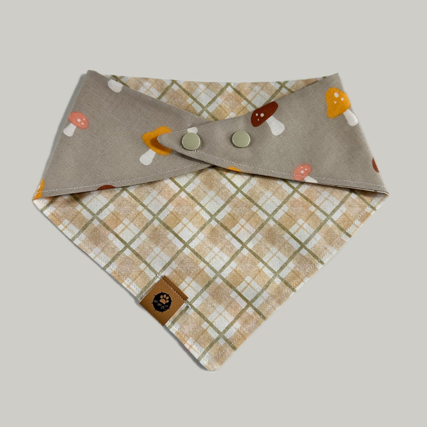 Little Mushrooms Reversible Bandana