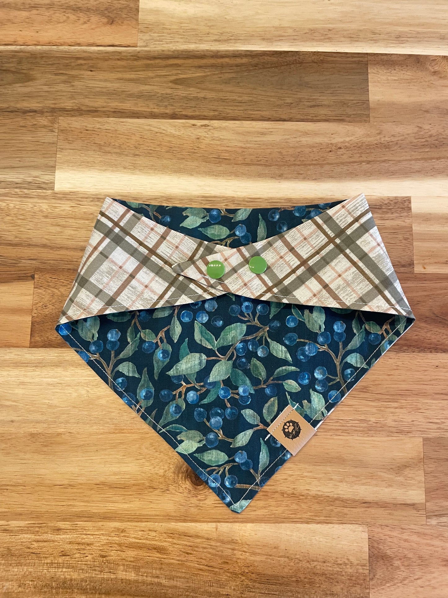 Blueberry Beauty Reversible Bandana