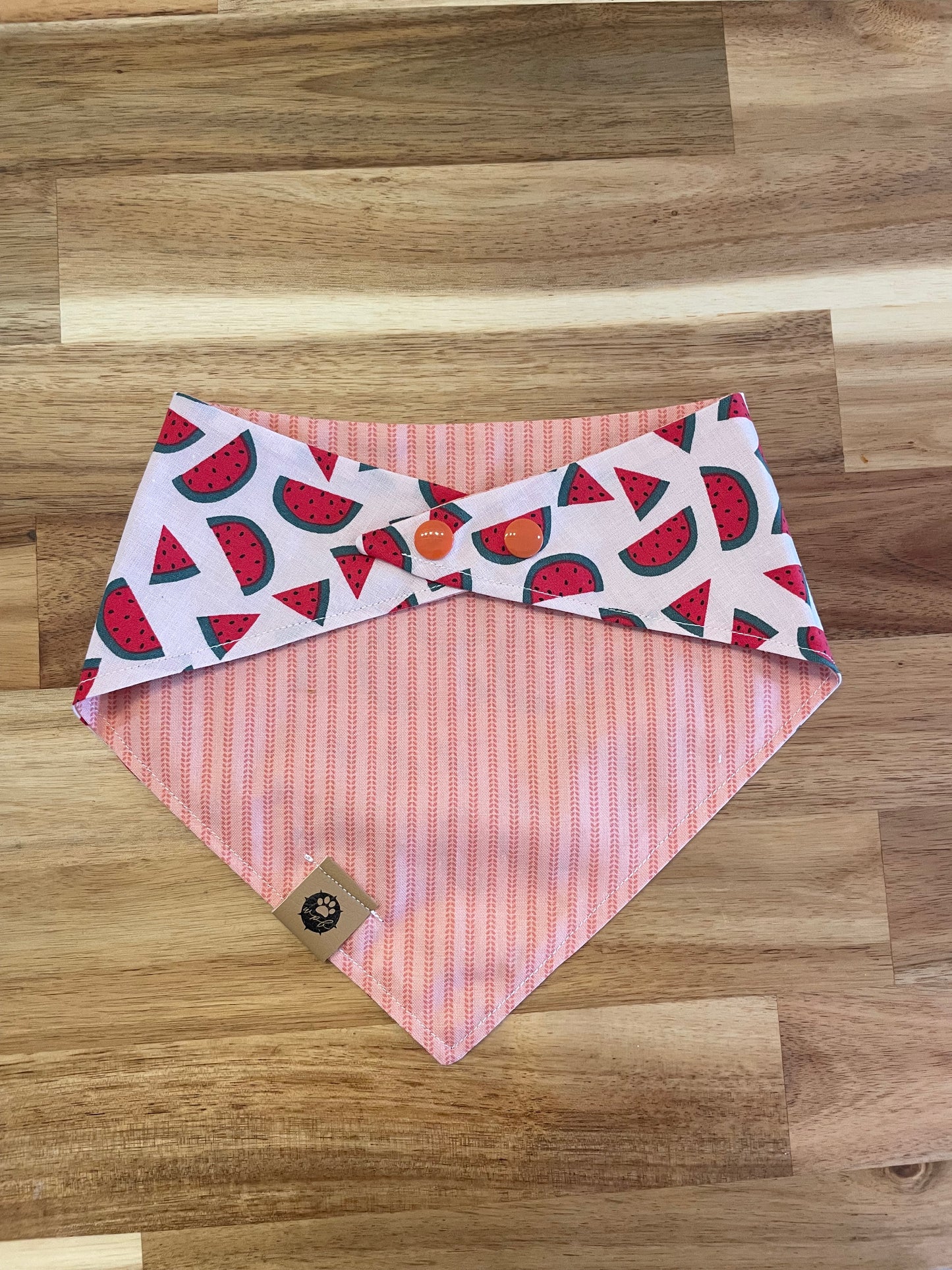 Pink Watermelons Reversible Bandana