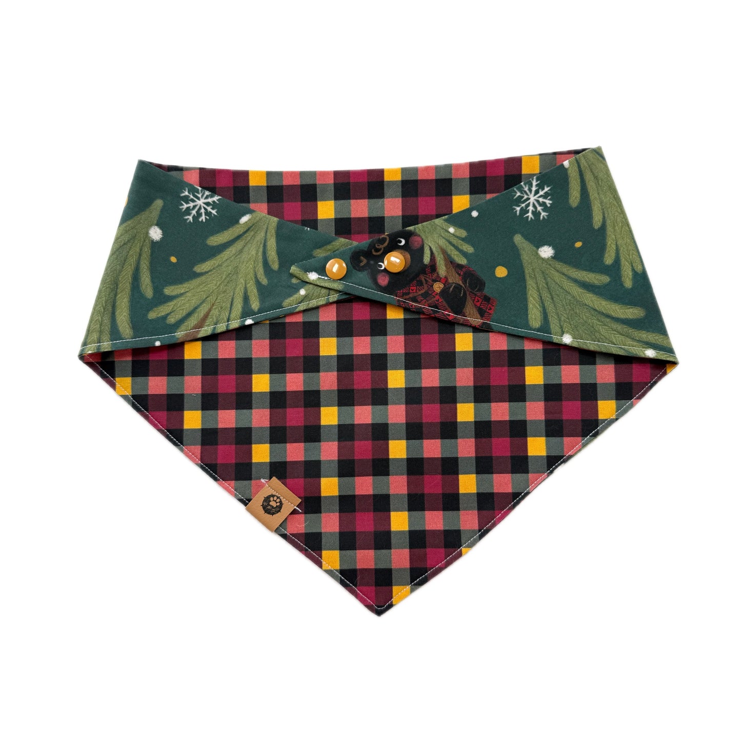 Christmas Bears Reversible Bandana
