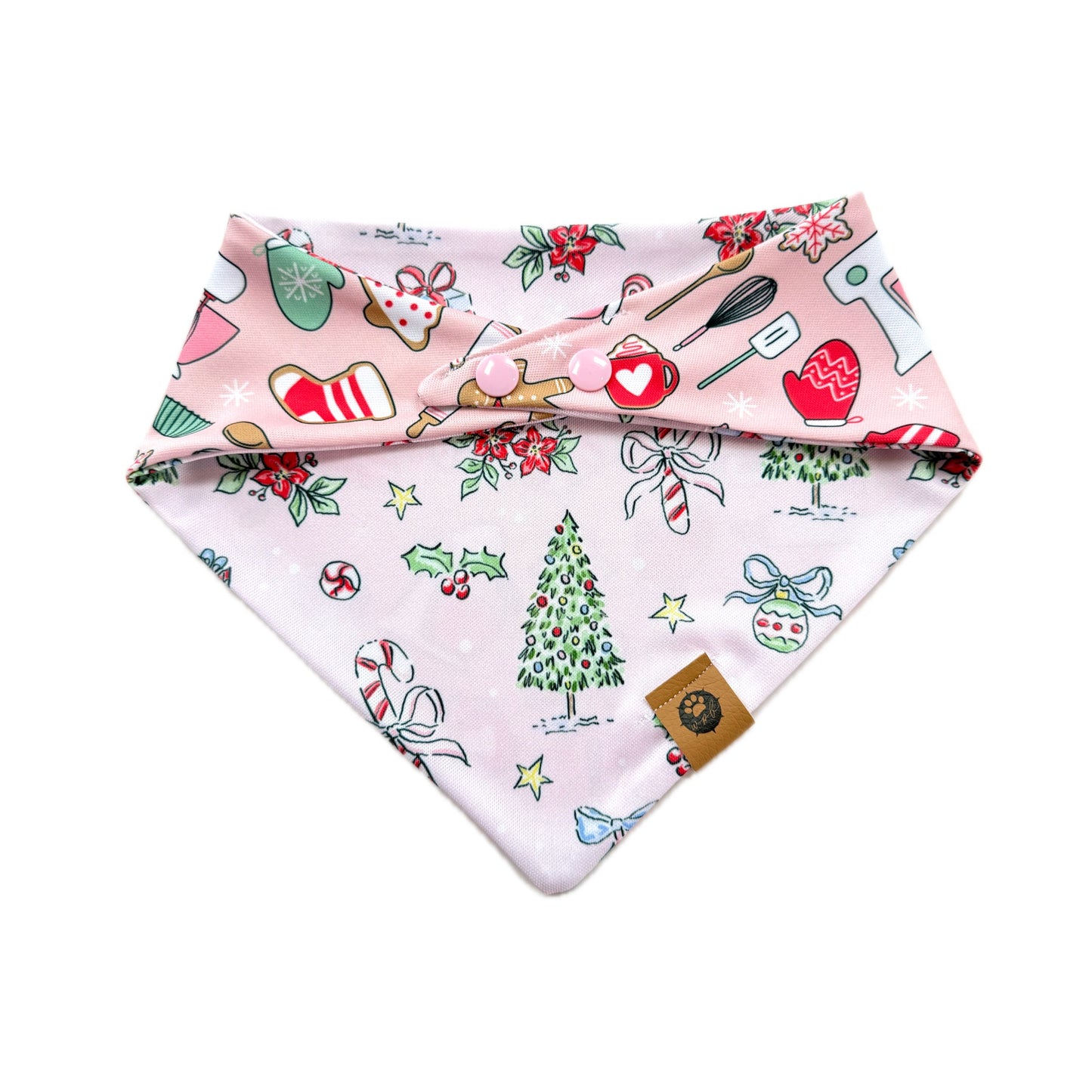 A Merry Pink Christmas Reversible Adventure Proof Style Bandana