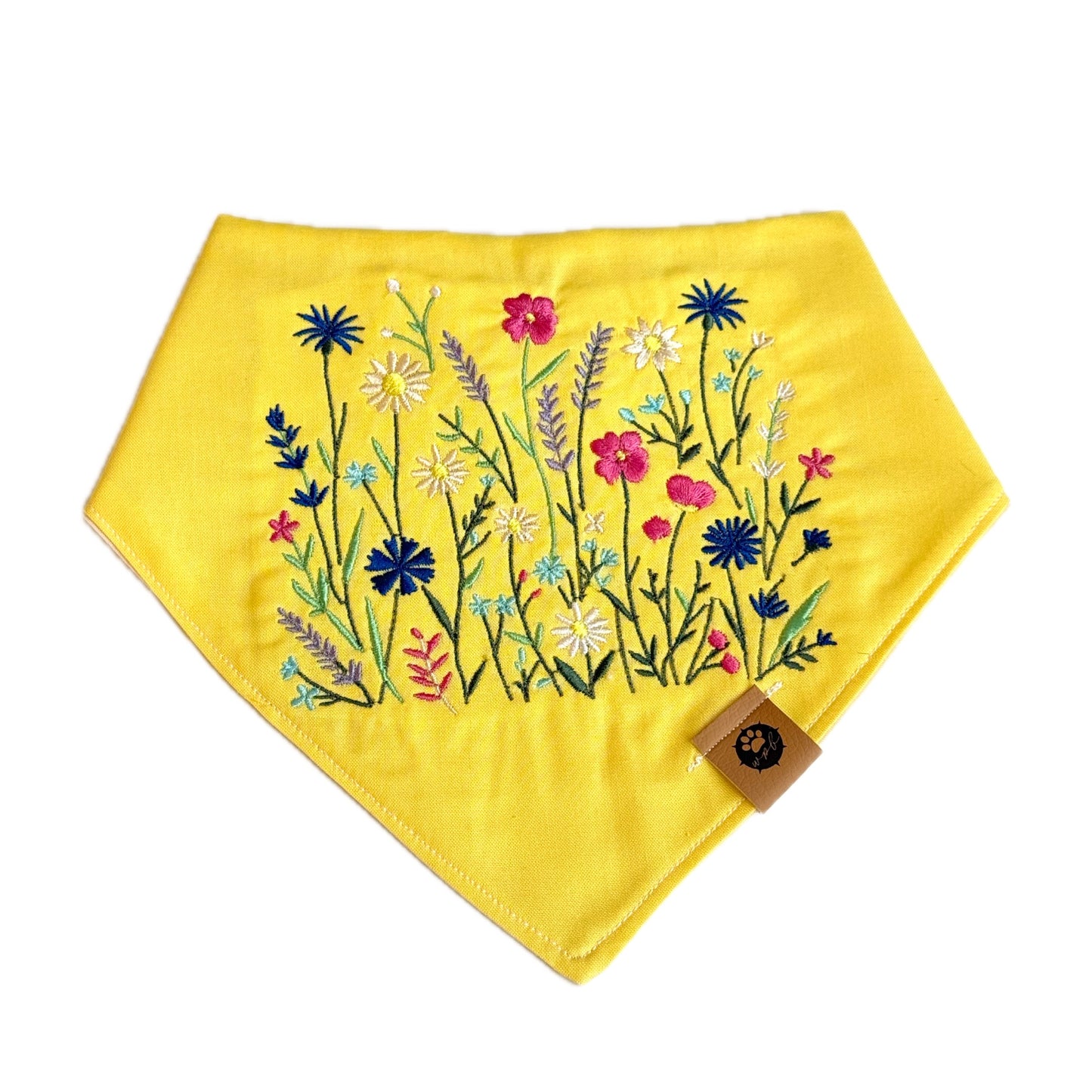 Wildflower Custom Embroidered Bandana (read description)