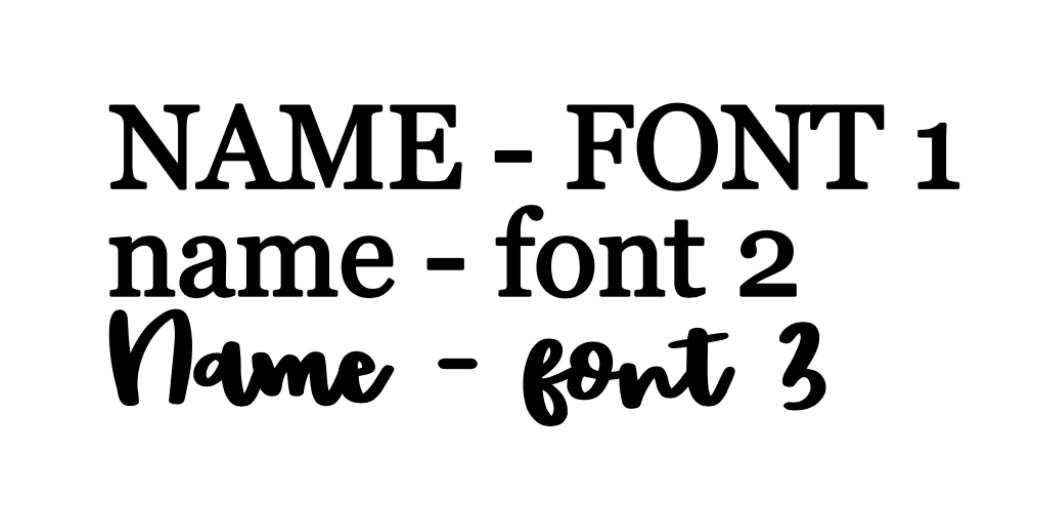 Custom Vinyl Phrase Add On