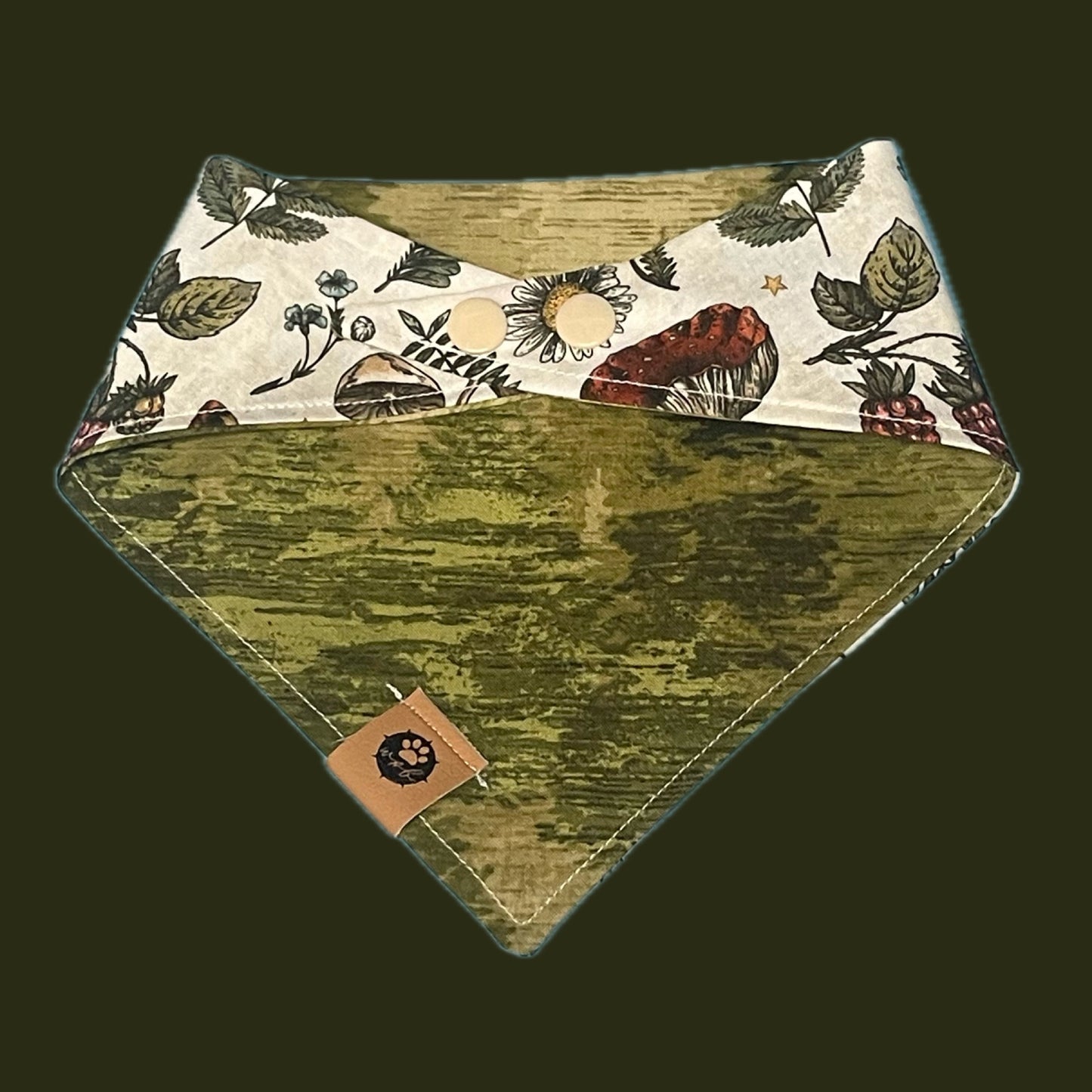 Forest Floor Reversible Bandana