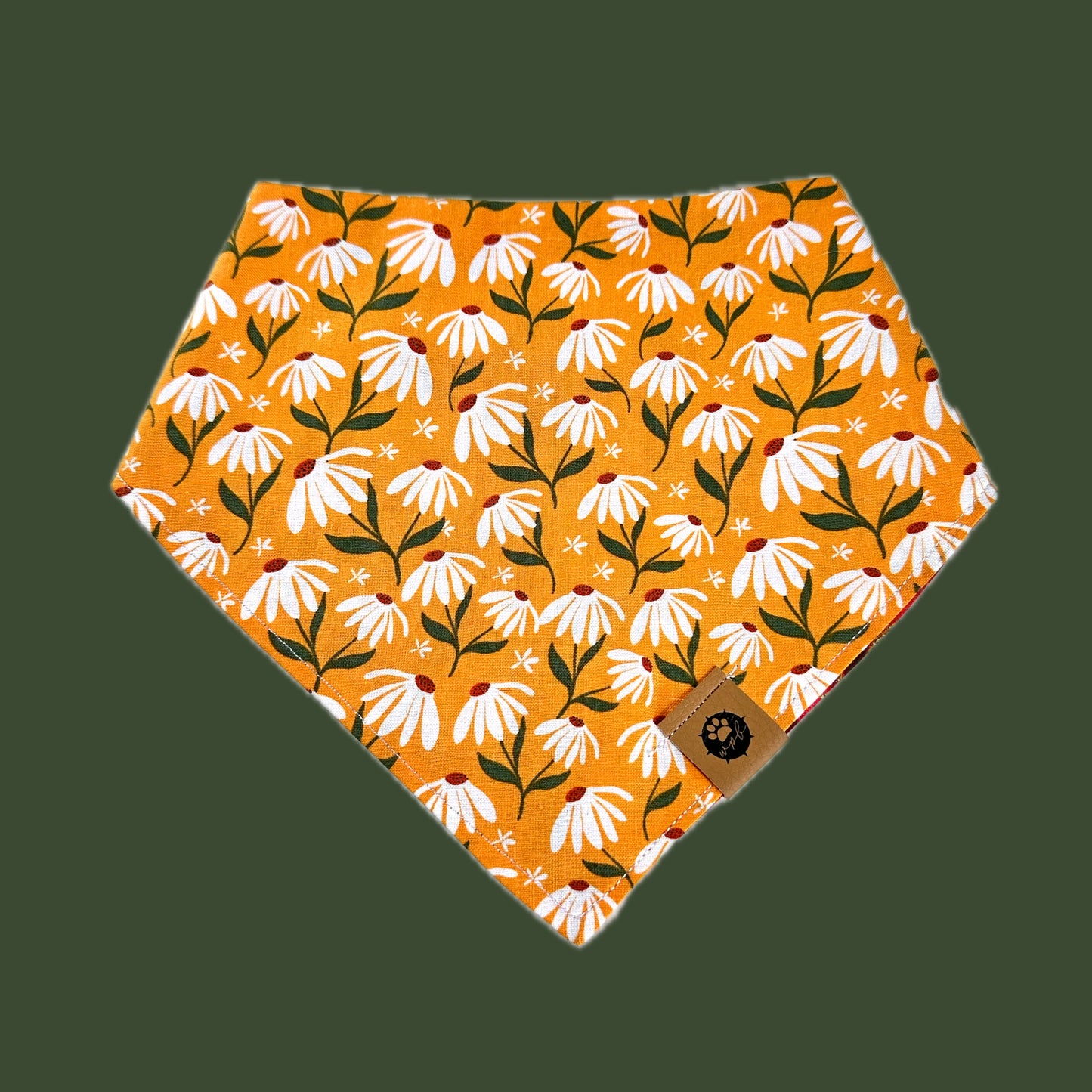 Fiery Daisies Reversible Bandana