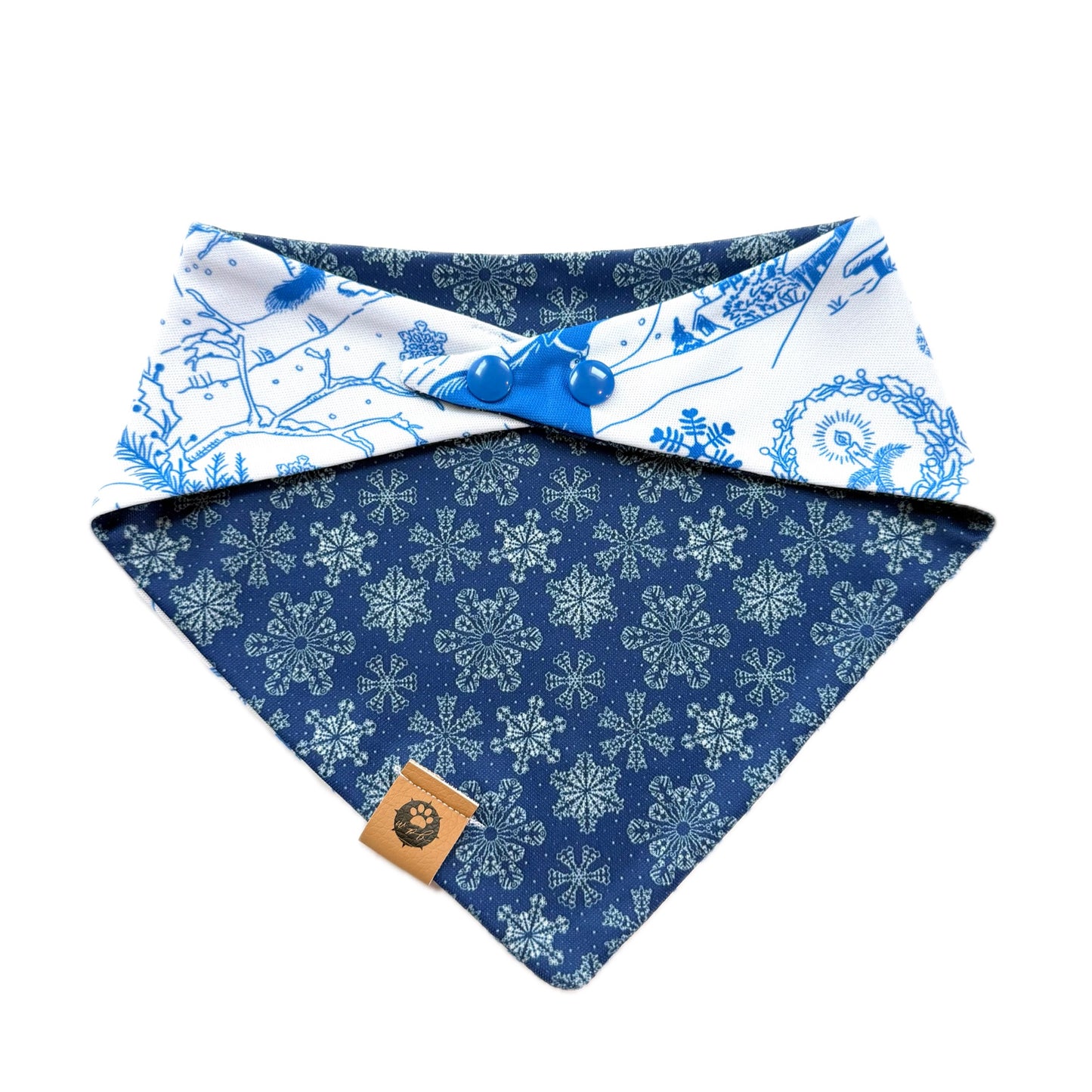 Blue Winterscape Reversible Adventure Proof Style Bandana