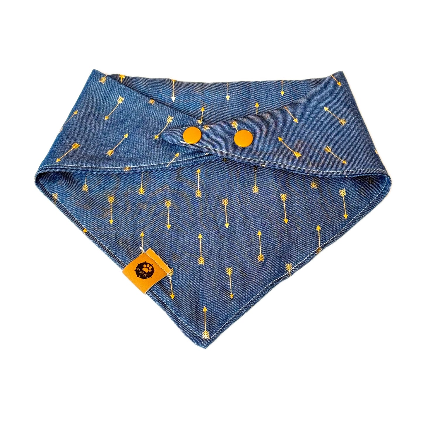 Denim Arrows Name Embroidered Bandana
