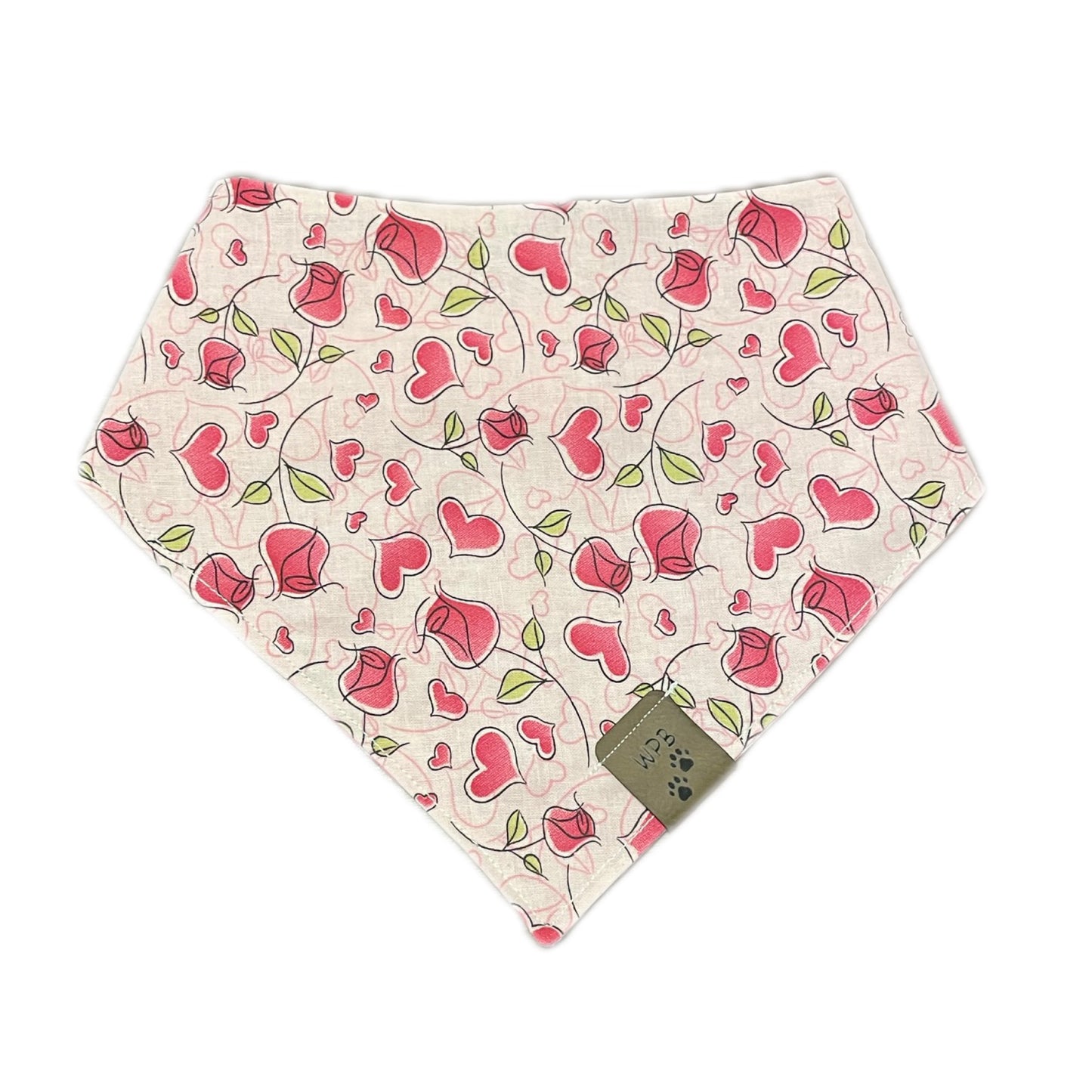 Romance Reversible Snap On Pet Bandana