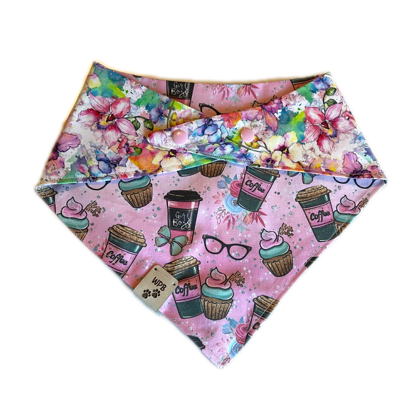 B(l)OSS(om) Babe Reversible Snap On Pet Bandana