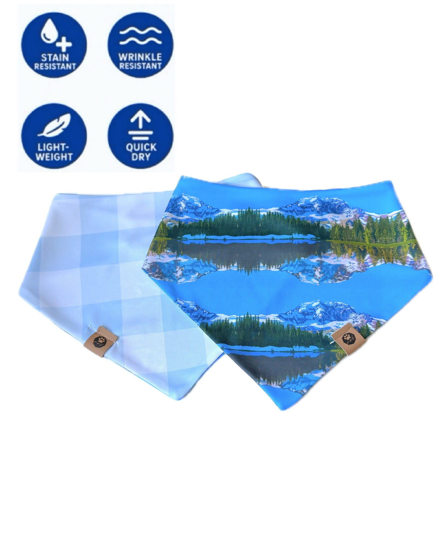 Mount Rainier Wander Proof Bandana, Hand Drawn, WPB Exlusive