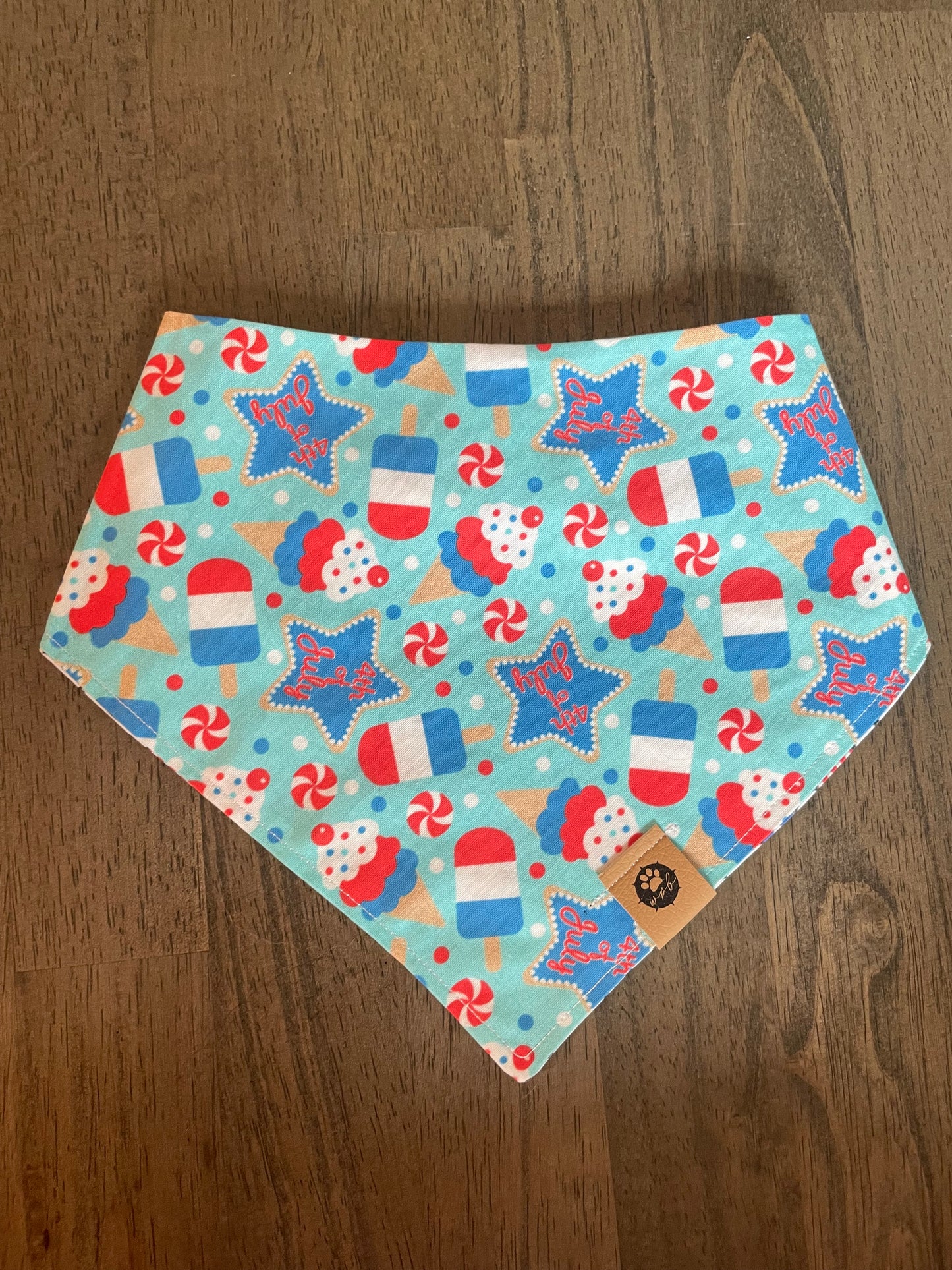 Party in the USA Reversible Snap On Pet Bandana