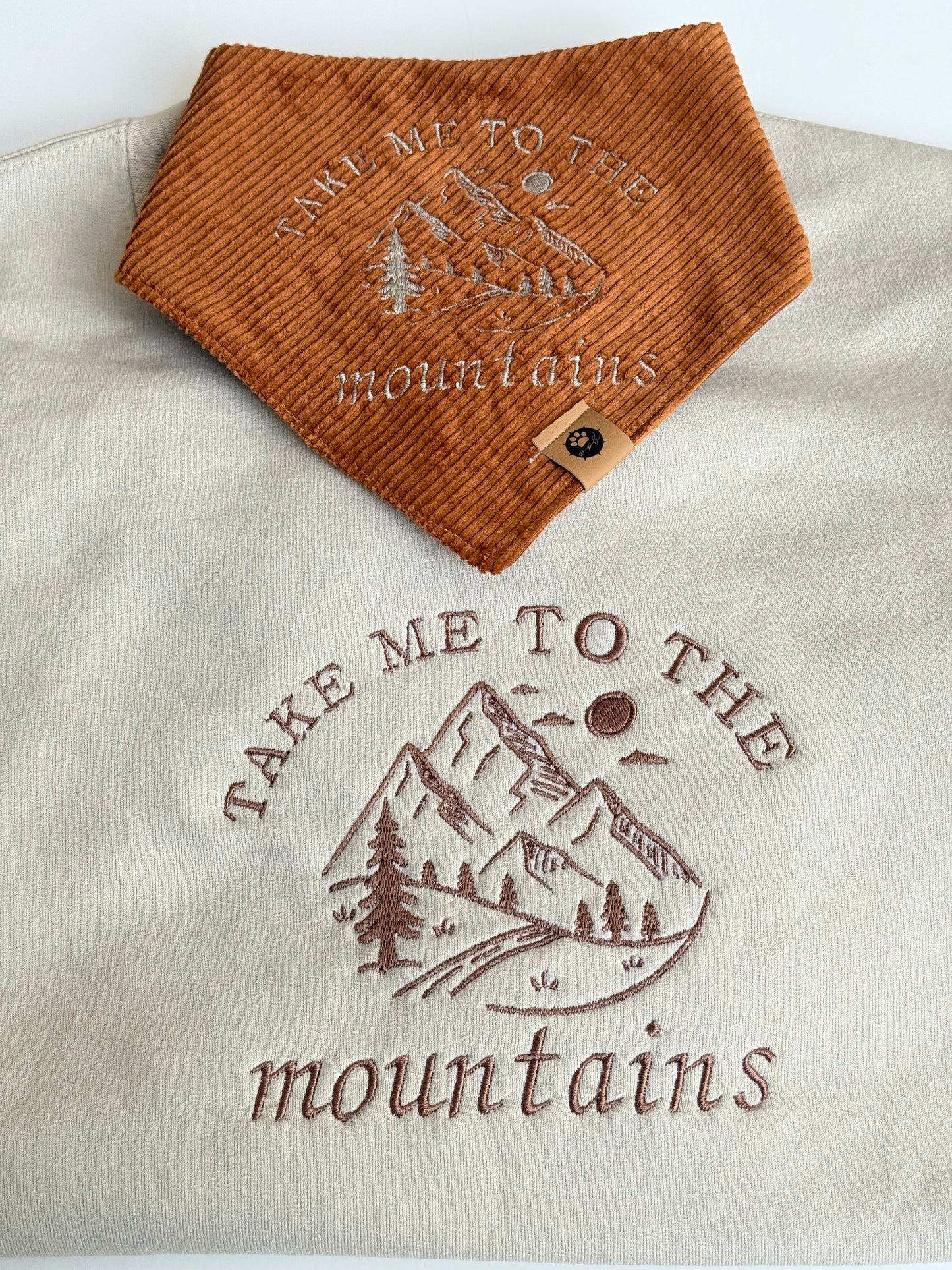 Completely Custom Embroidered Bandana + Shirt Set