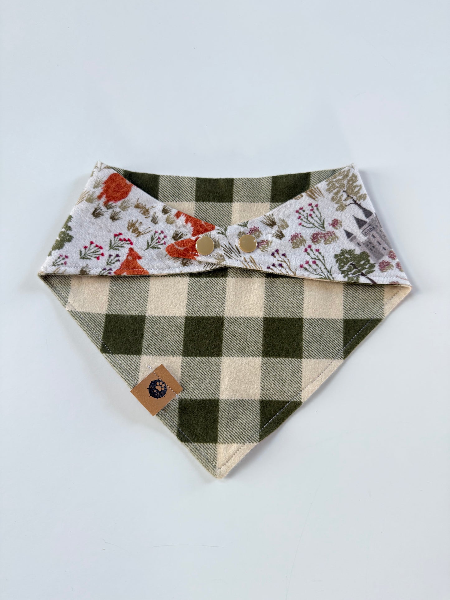 Highlands Flannel Reversible Bandana