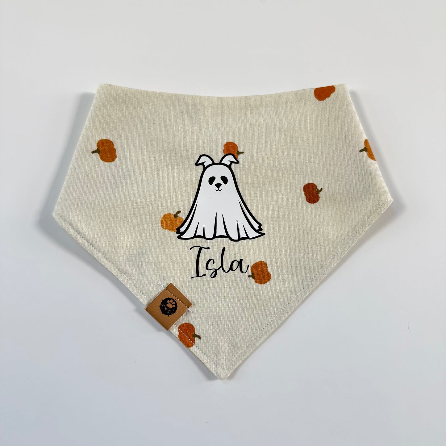 Ghost Pup Reversible Custom Bandana