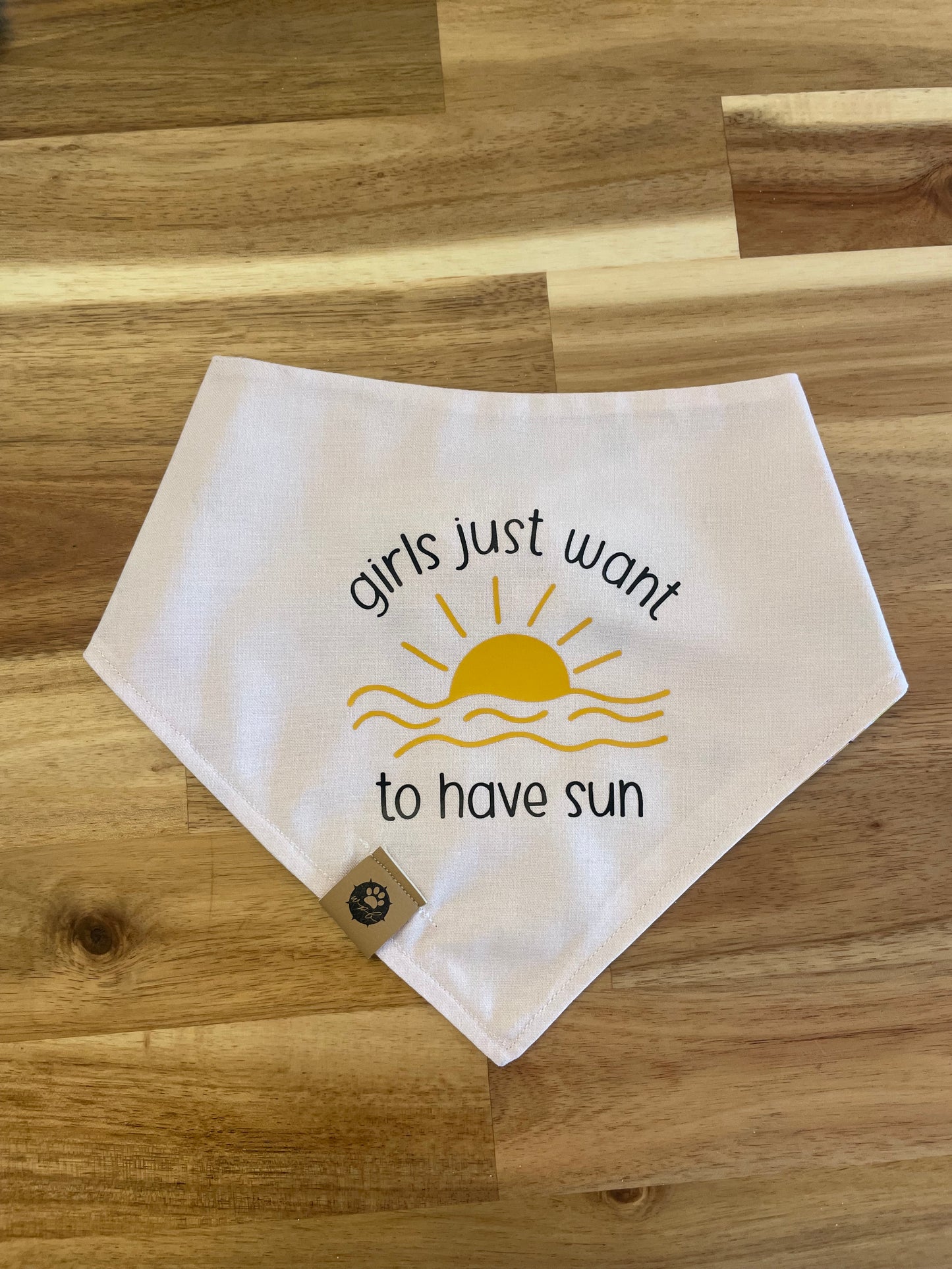 Girls Just Wanna Have Sun Reversible Bandana