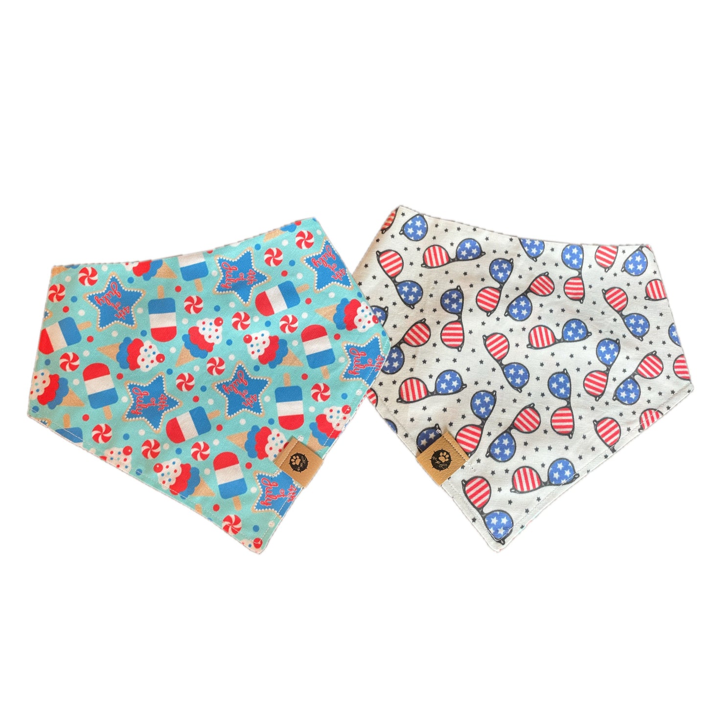 Party in the USA Reversible Snap On Pet Bandana