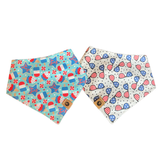 Party in the USA Reversible Snap On Pet Bandana