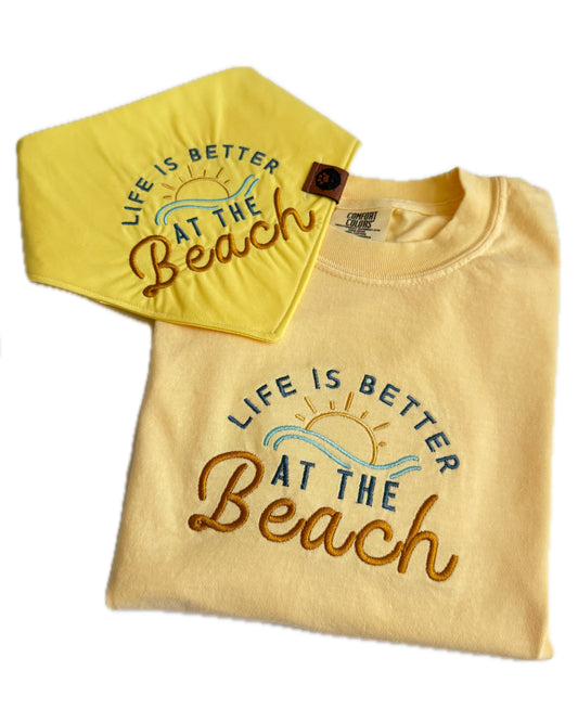 Life is Better at the Beach Cropped Tee