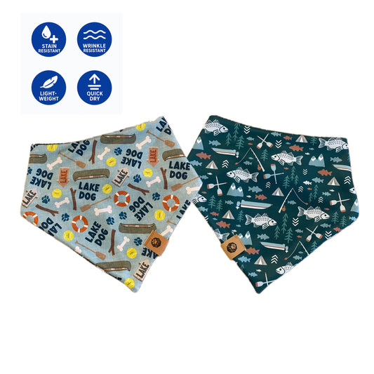 Lake Dog Reversible Adventure Bandana