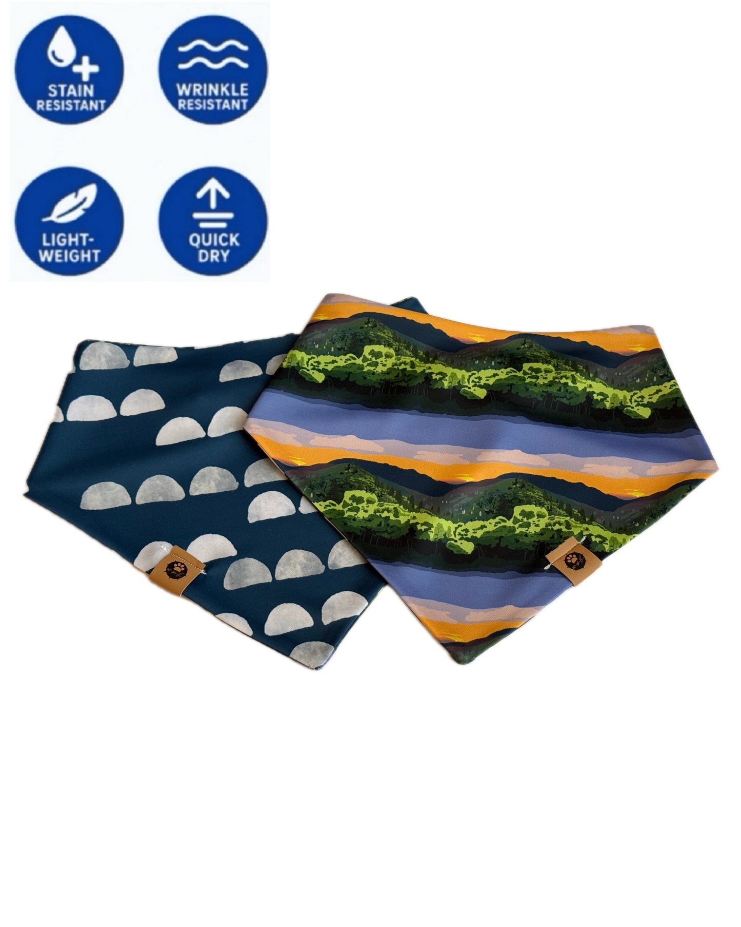 Great Smoky Mountains Wander Proof Bandana, Hand Drawn, WPB Exlusive