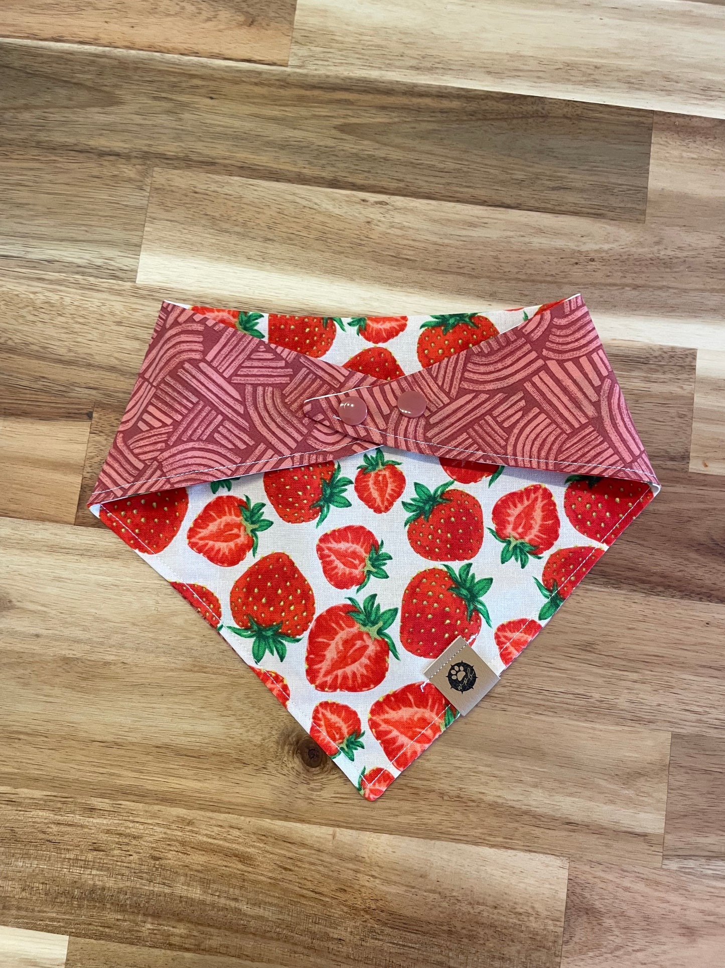 Strawberry Cutie Reversible Bandana