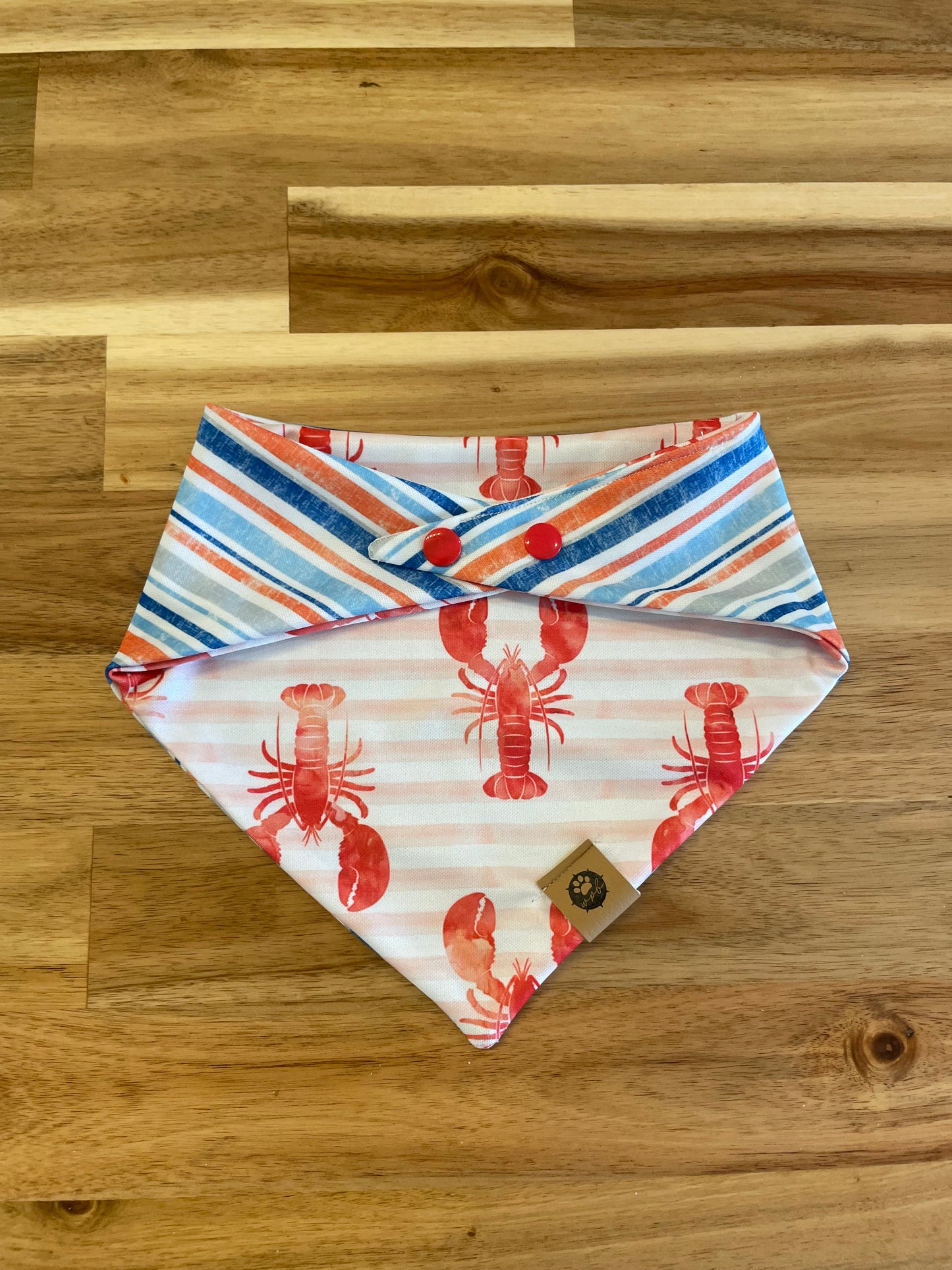 Lobster Stripes Reversible Adventure Bandana