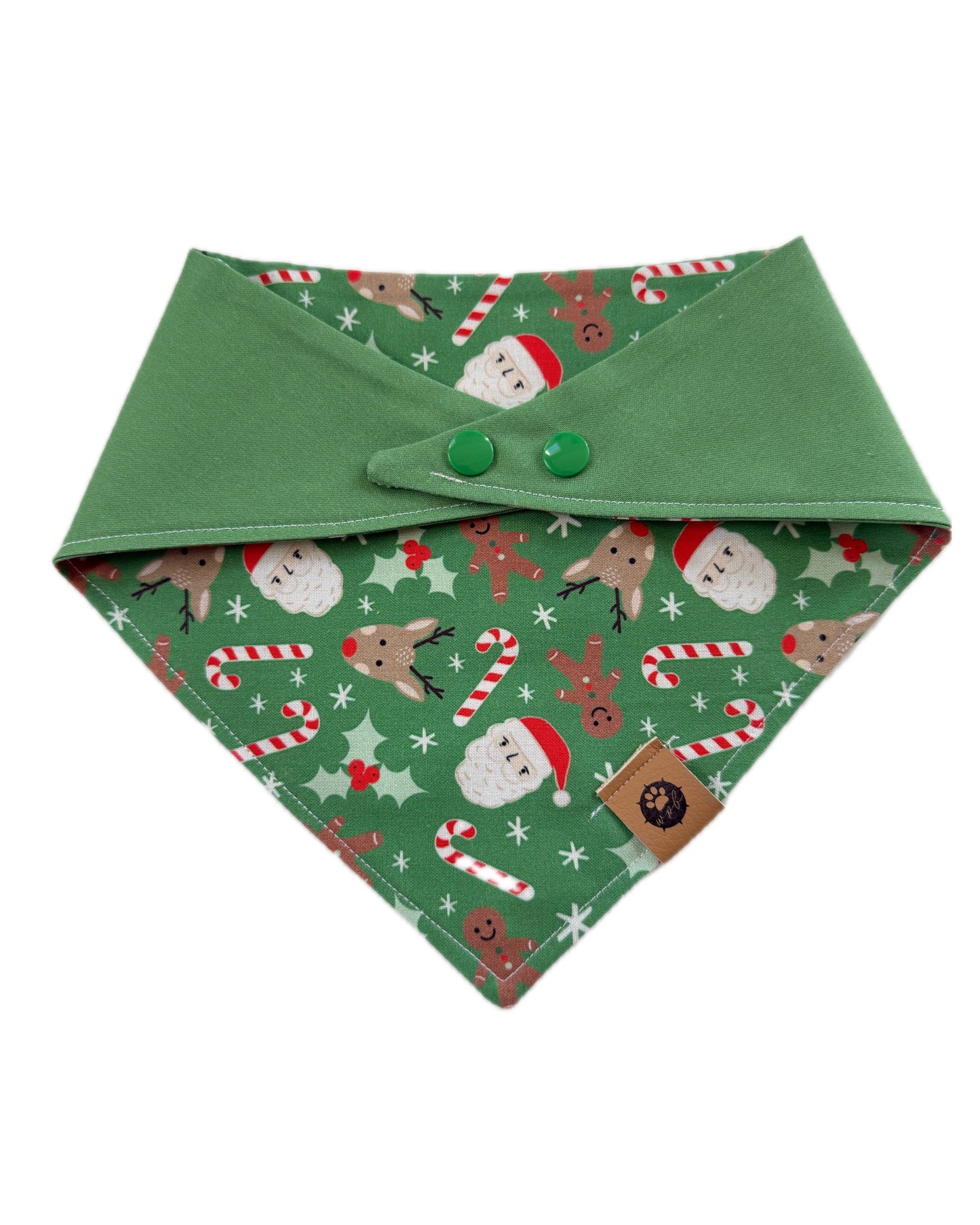 Naughty Or Nice Reversible Custom Bandana