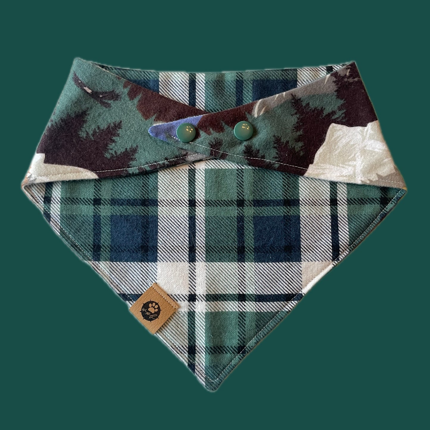 Alpine Spirit Flannel Reversible Bandana
