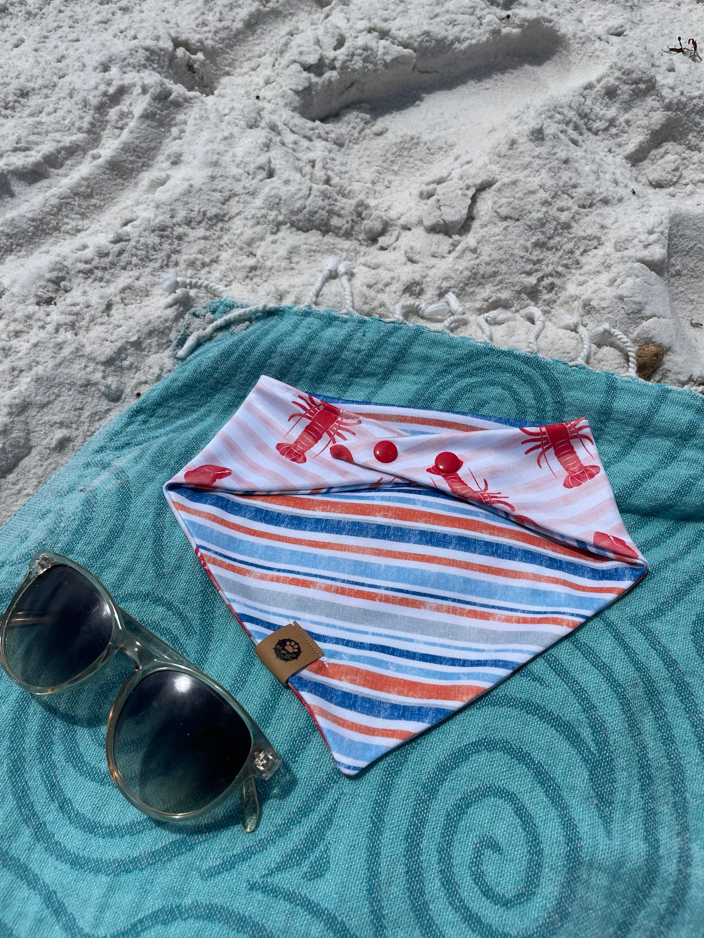 Lobster Stripes Reversible Adventure Bandana