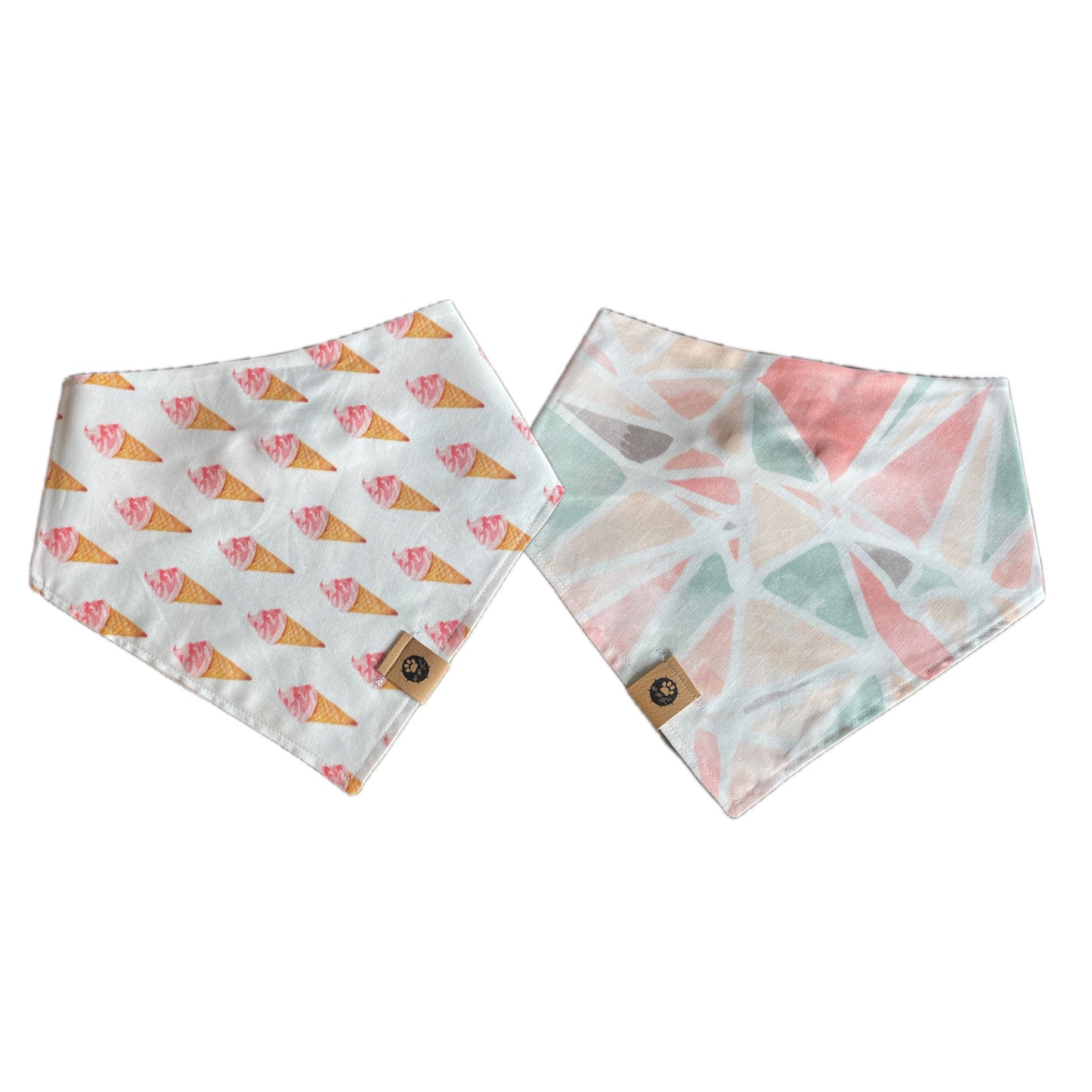 Taste of Summertime Reversible Snap On Pet Bandana