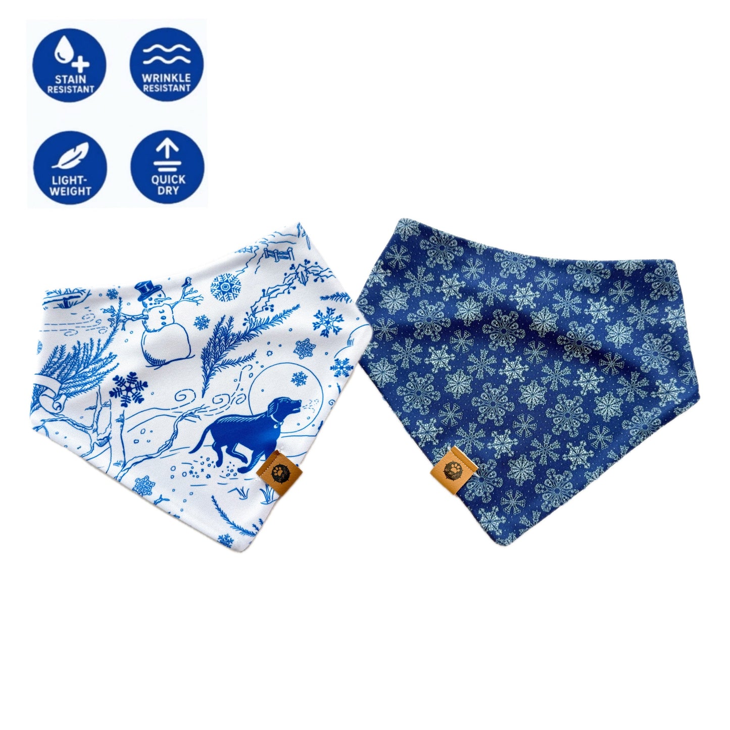 Blue Winterscape Reversible Adventure Proof Style Bandana