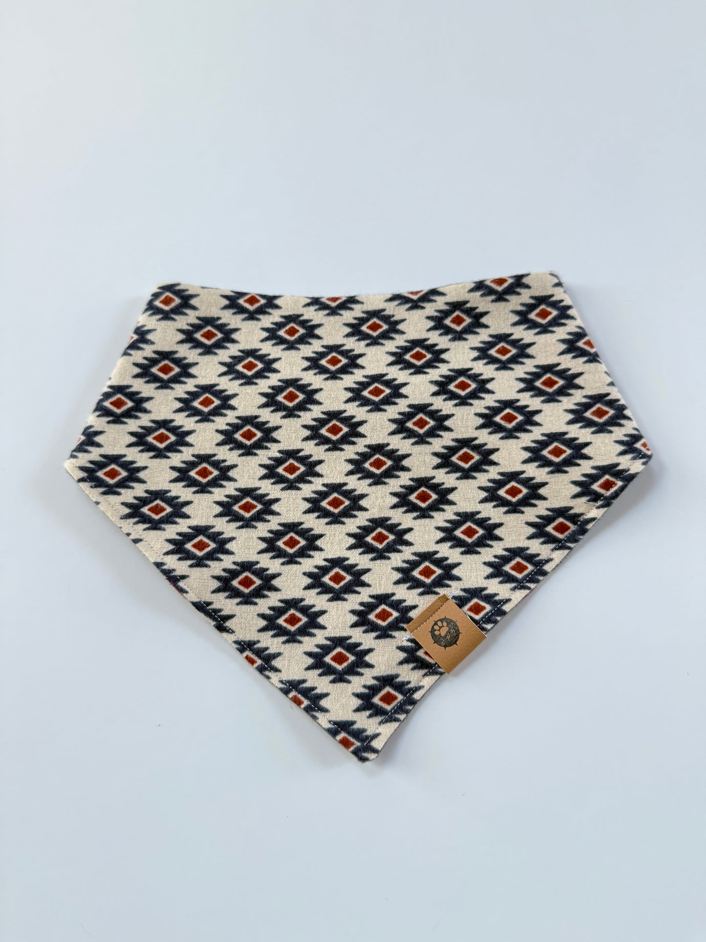 Aztec Flannel Reversible Bandana