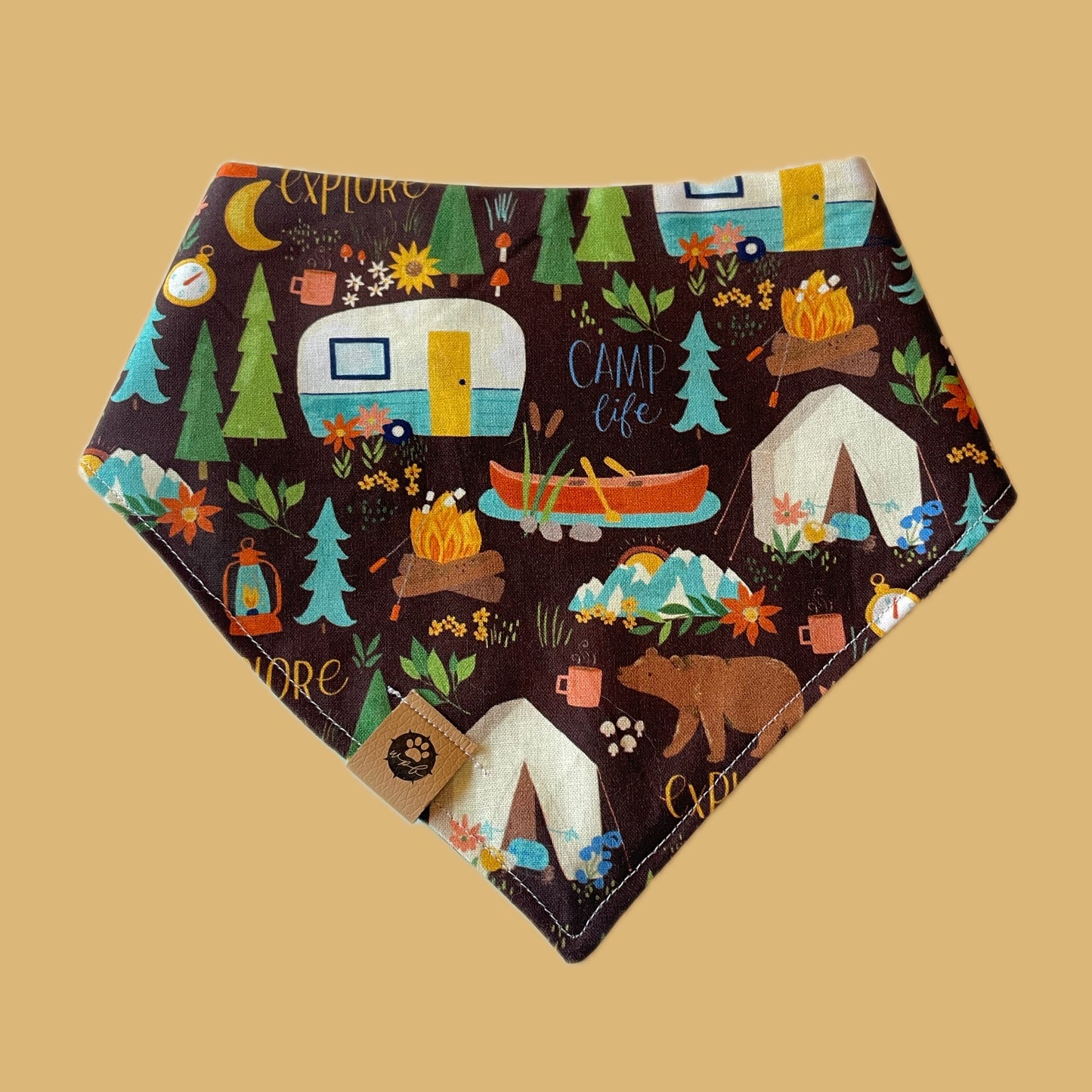 Campfire Tails Reversible Bandana