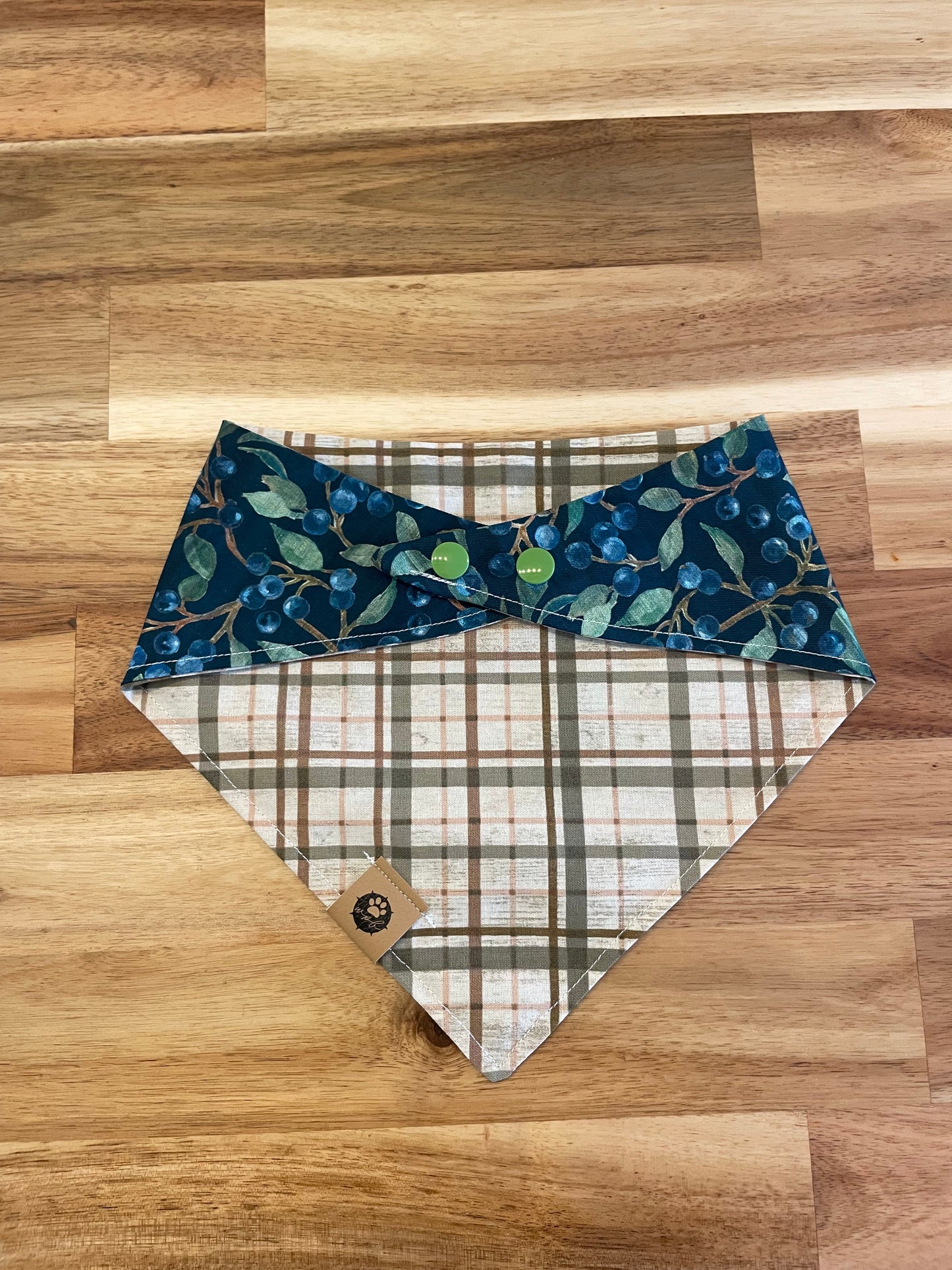 Blueberry Beauty Reversible Bandana