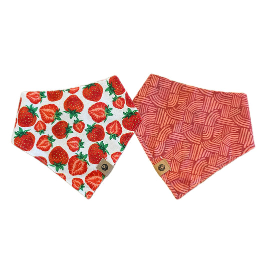 Strawberry Cutie Reversible Bandana