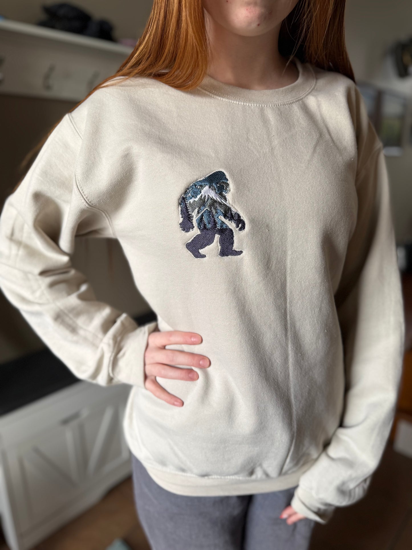 Bigfoot Embroidered T-Shirt or Crewneck