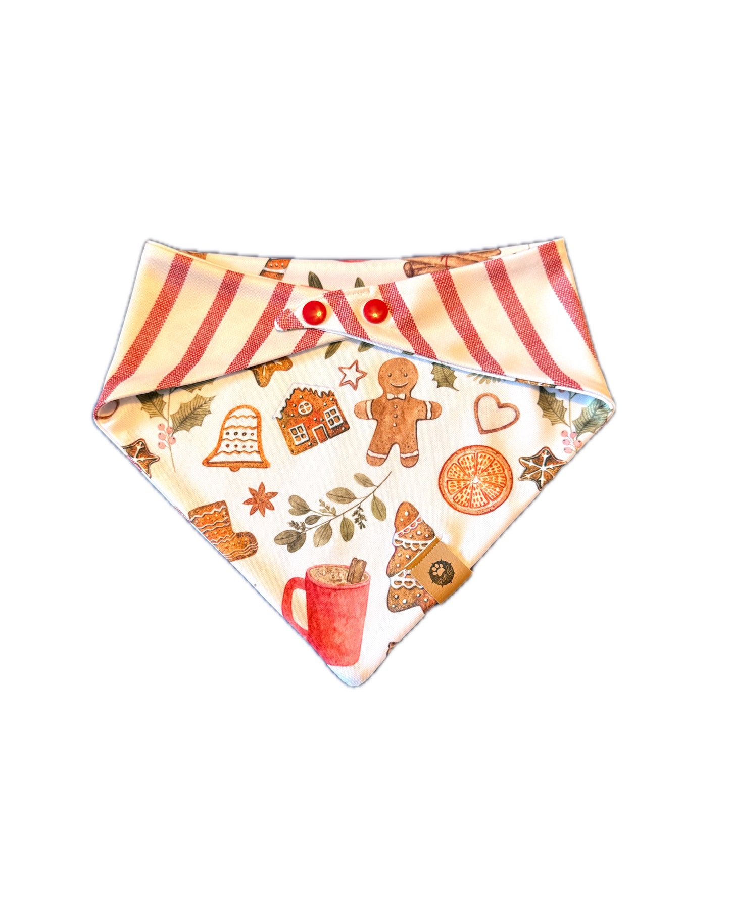 Gingerbread Reversible Adventure Proof Bandana