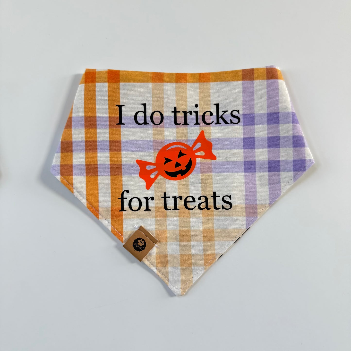 Tricks for Treats Reversible Custom Bandana