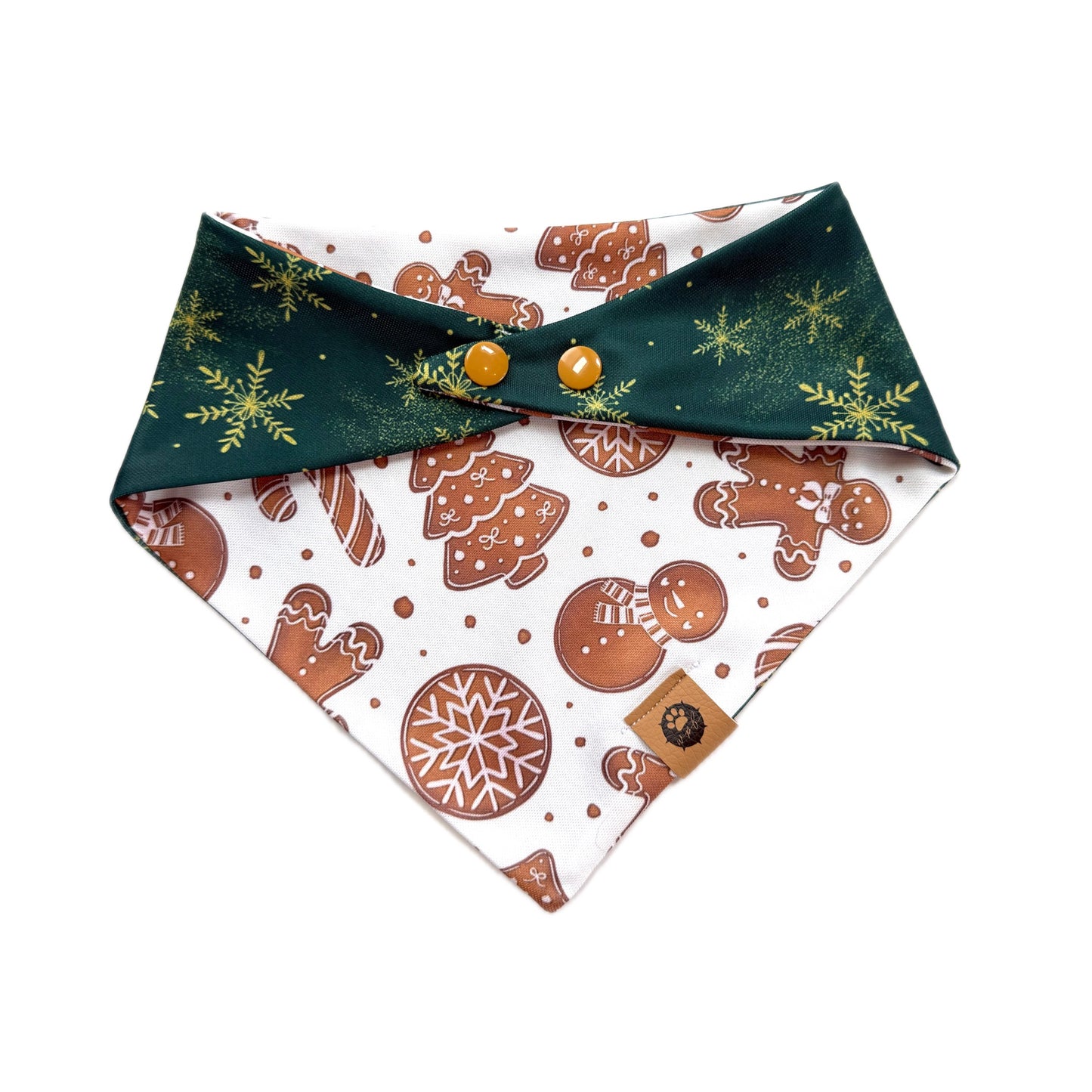 Gingerbread Dreams Reversible Adventure Proof Style Bandana