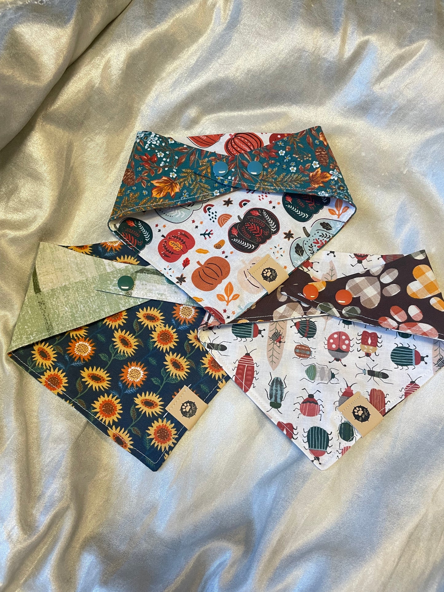 Pumpkin Spice Reversible Bandana