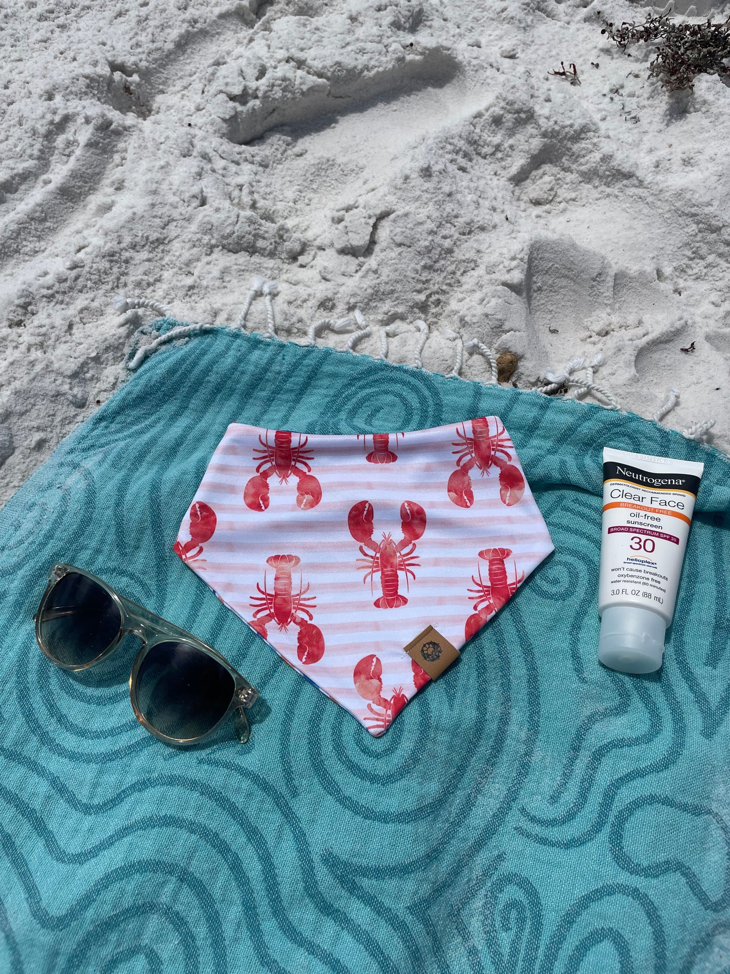 Lobster Stripes Reversible Adventure Bandana