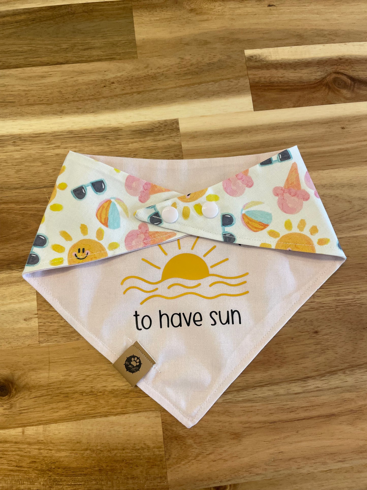 Girls Just Wanna Have Sun Reversible Bandana