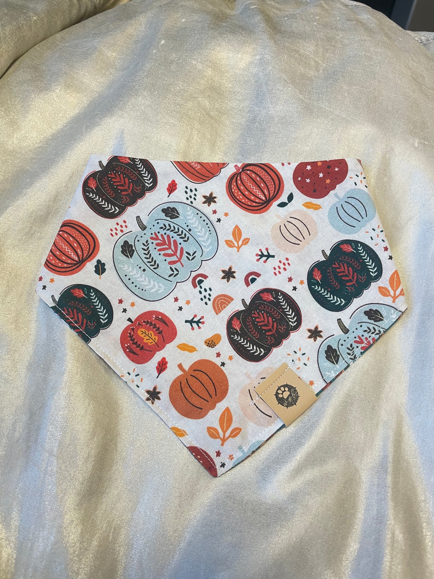 Pumpkin Spice Reversible Bandana